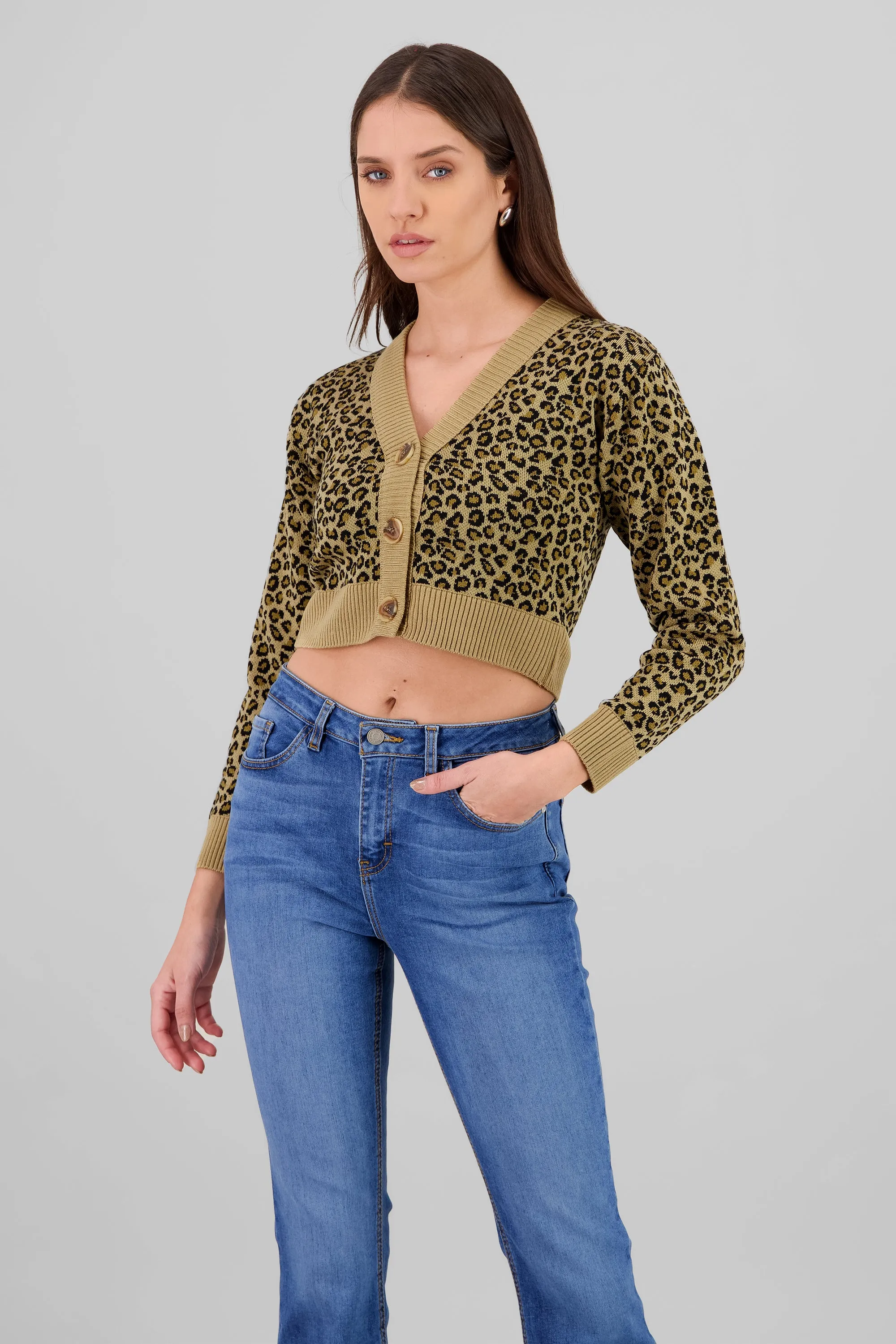 Cardigan tejido animal print detalle botones sold by Shasa product image thumbnail 2
