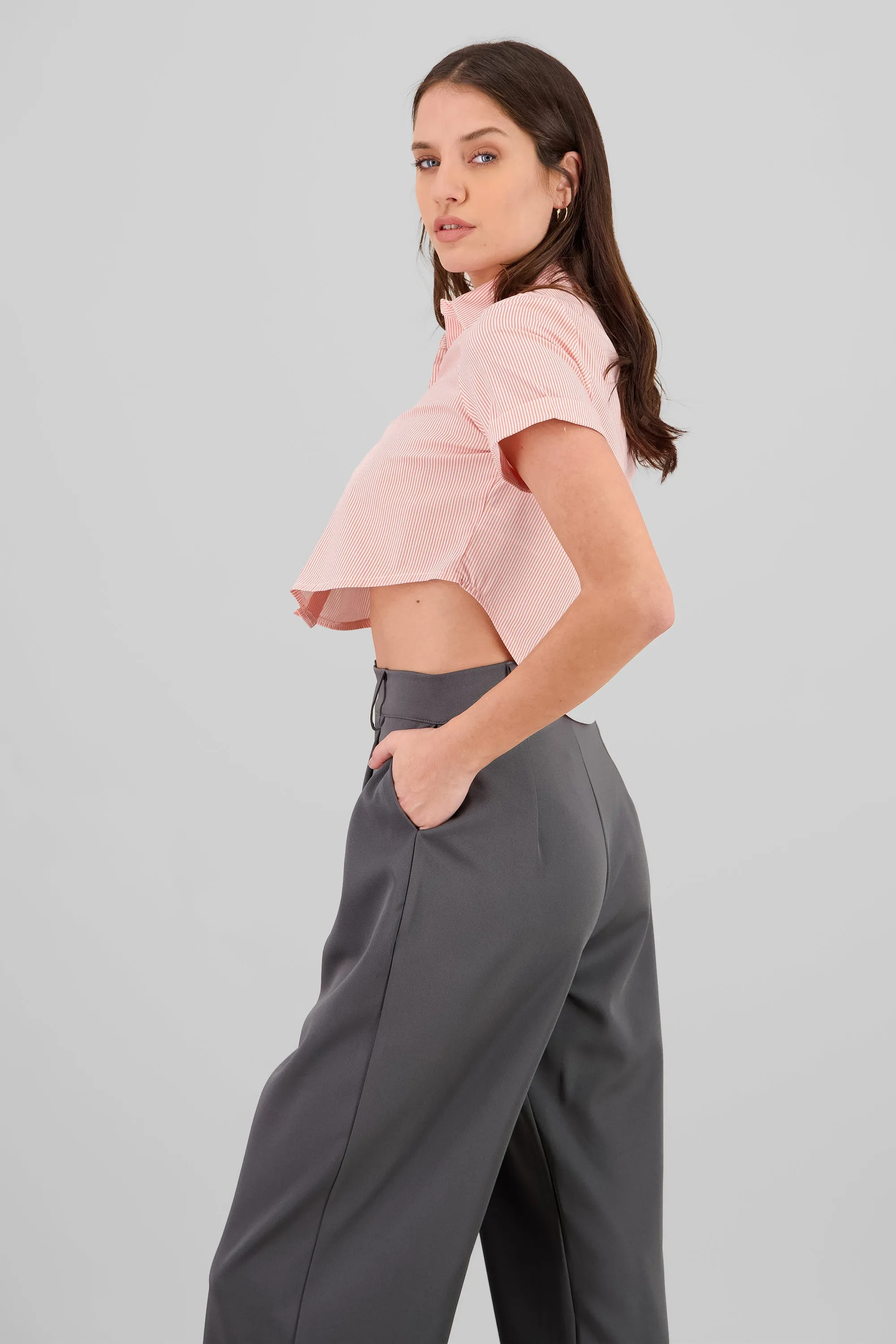 Camisa crop manga corta sold by Shasa product image thumbnail 3