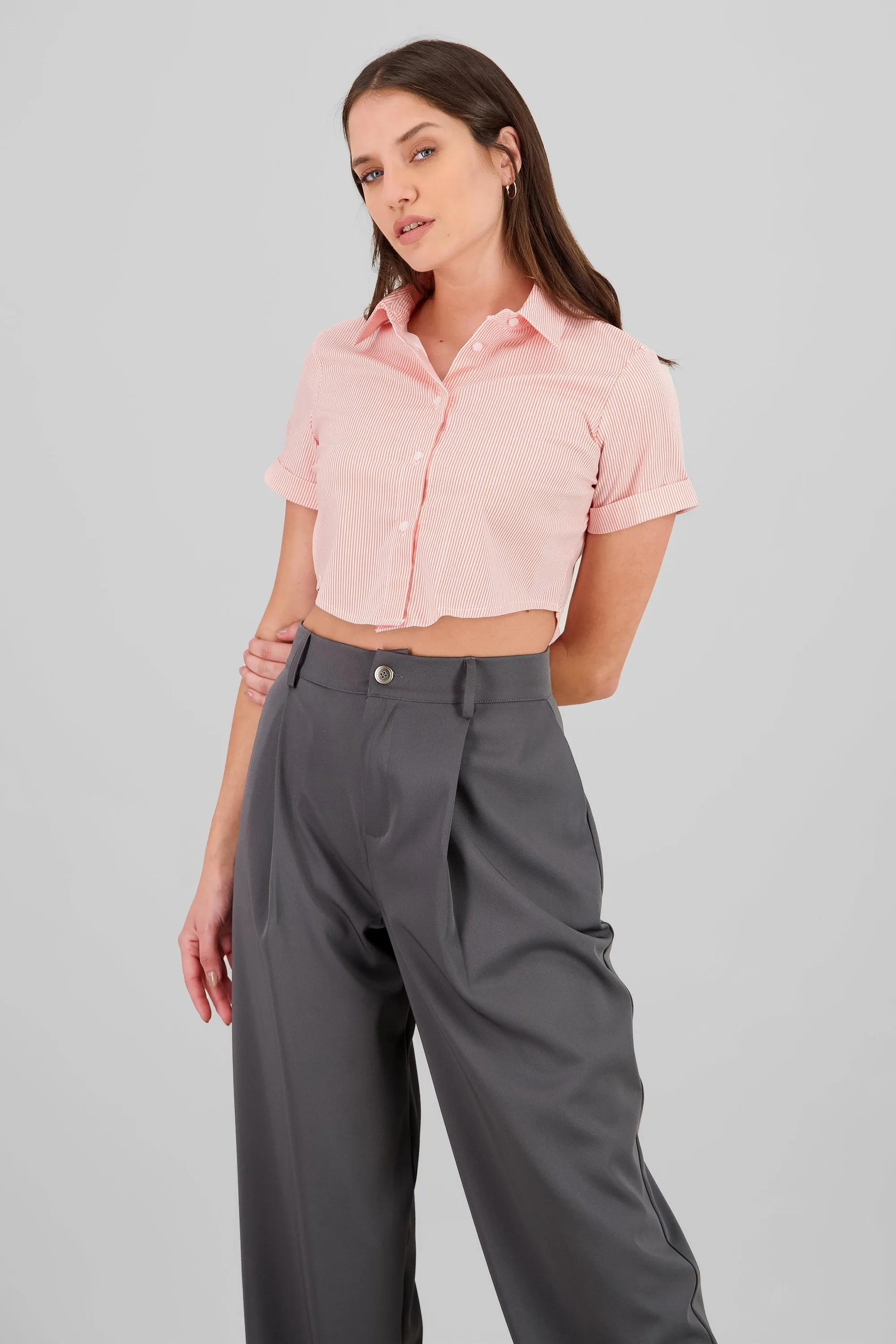 Camisa crop manga corta sold by Shasa product image thumbnail 2