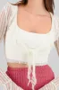 Blusa de encaje escote profundo sold by Shasa