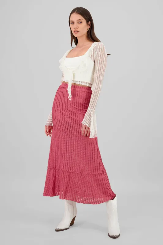 Maxi falda textura sold by Shasa