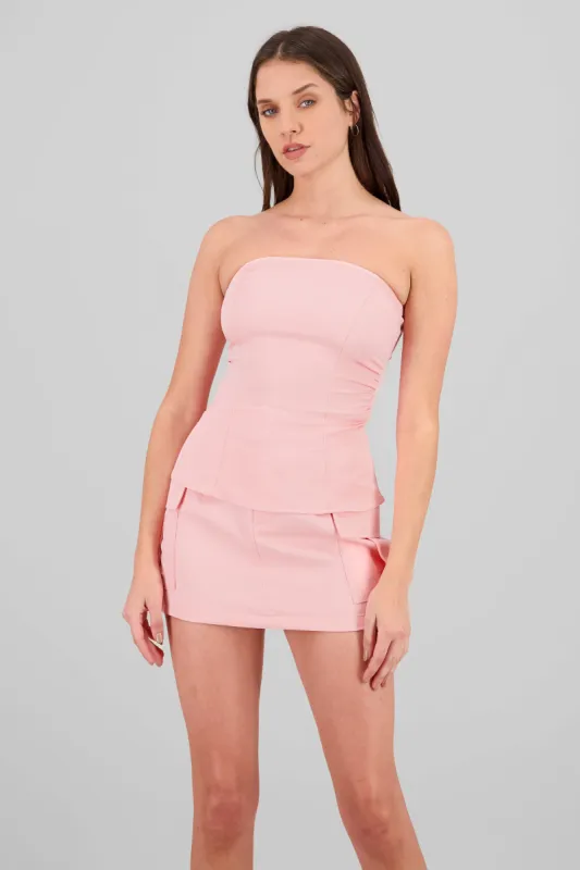 Top strapless sastreado sold by Shasa