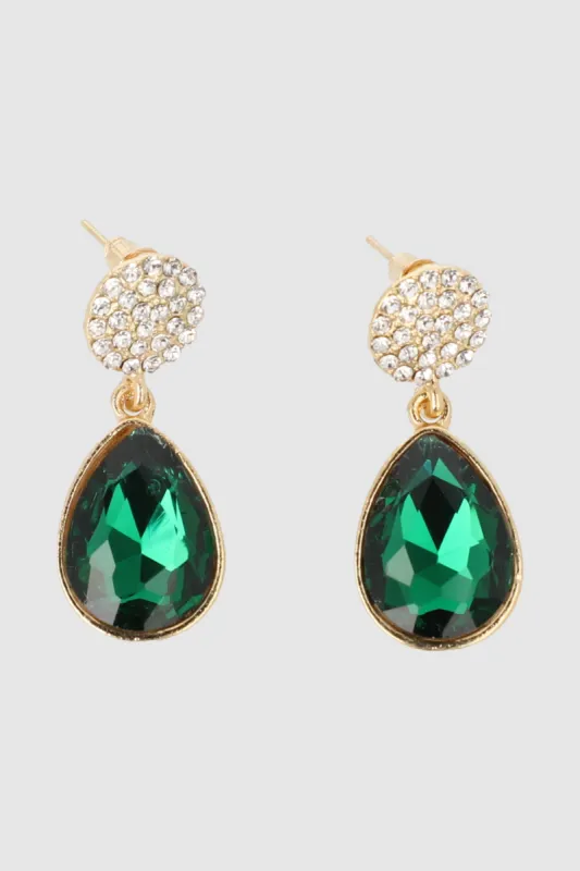 Aretes Gota Cristal Circulo sold by Shasa