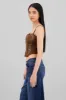 Blusa corset gamuza detalle bordado sold by Shasa
