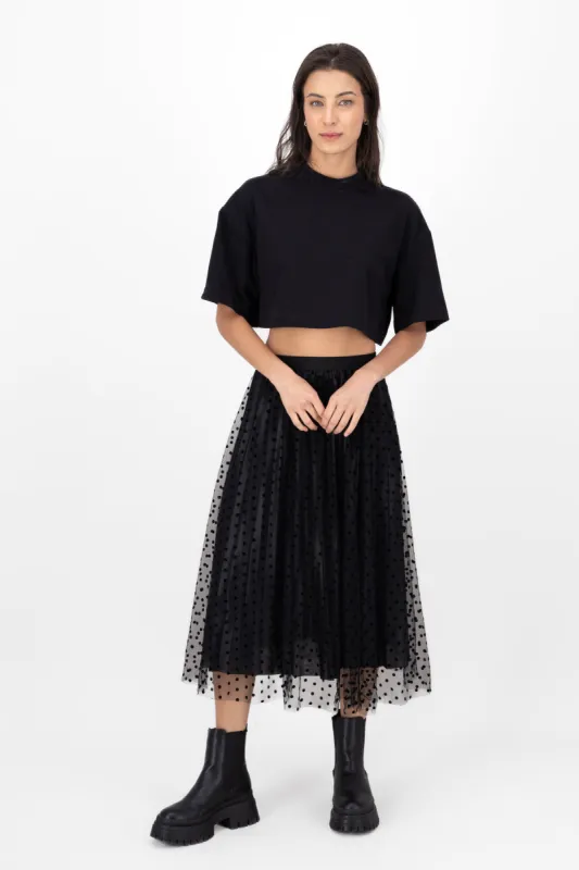Falda De Tulle Con Polka Dots sold by Shasa
