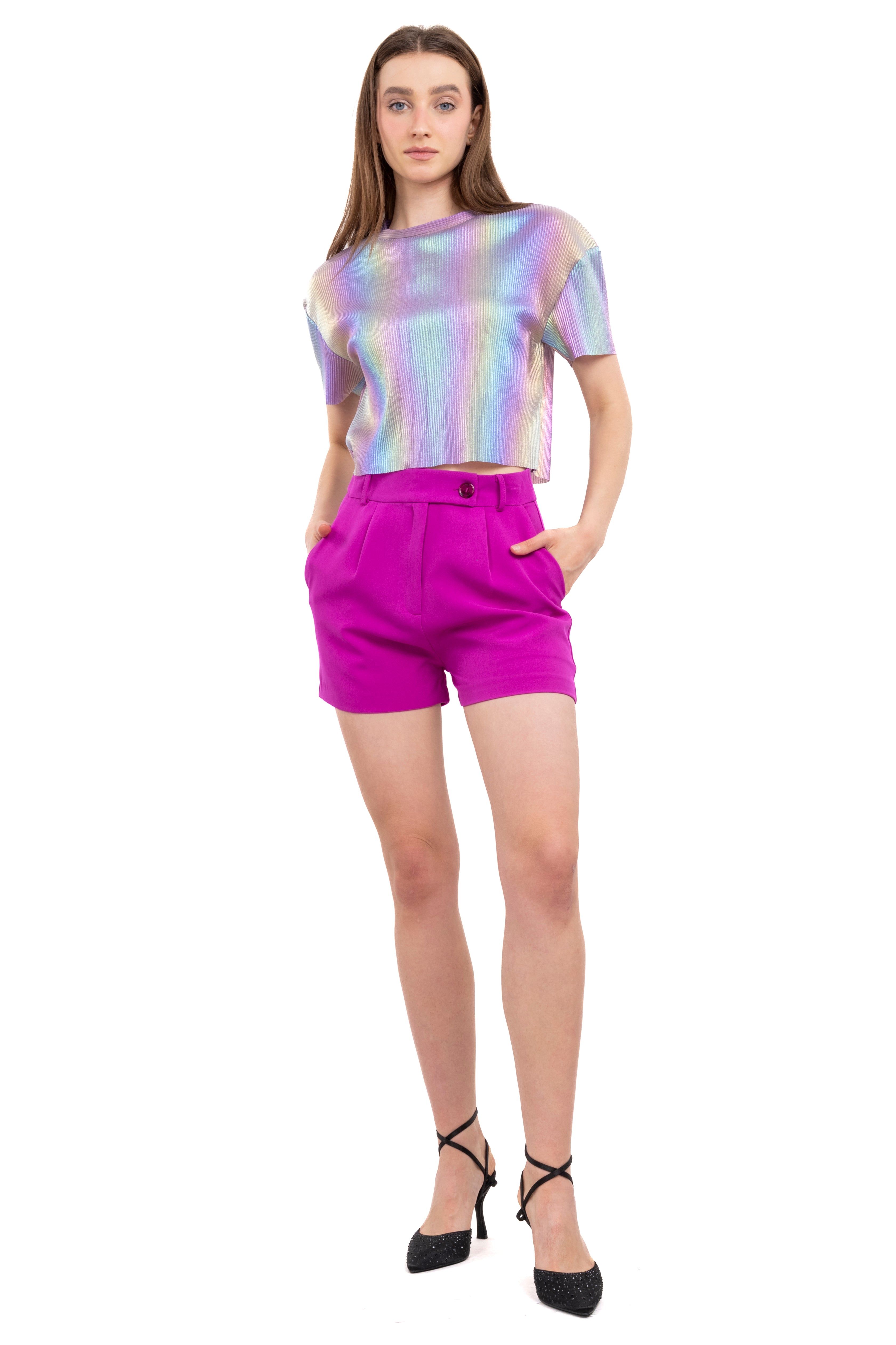 Short Pinzas Bolsas Con Botón Cruzado sold by Shasa product image thumbnail 2