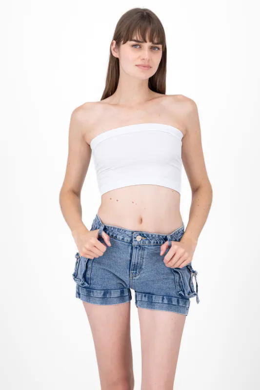 Top strapless liso sold by Shasa