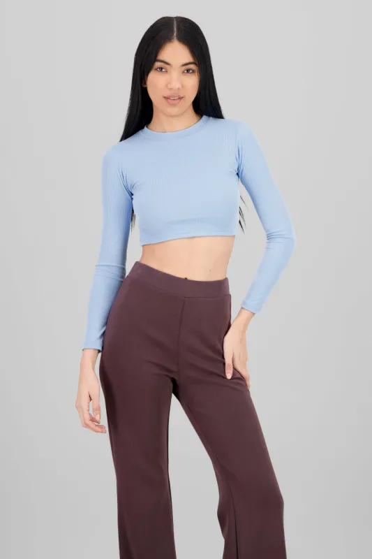 Top manga larga cuello alto sold by Shasa