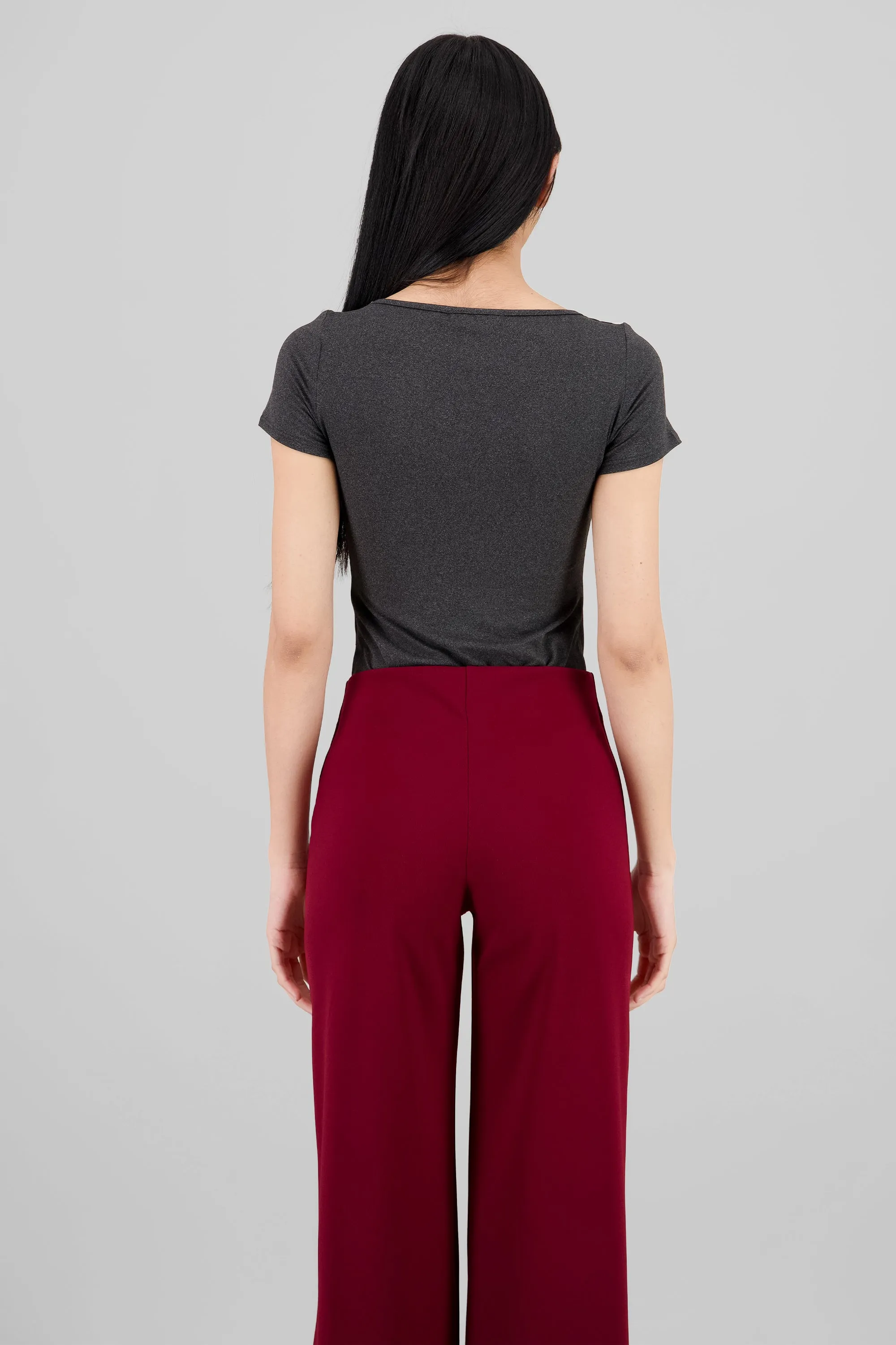 Bodysuit jaspeado manga corta escote cuadrado sold by Shasa product image thumbnail 4