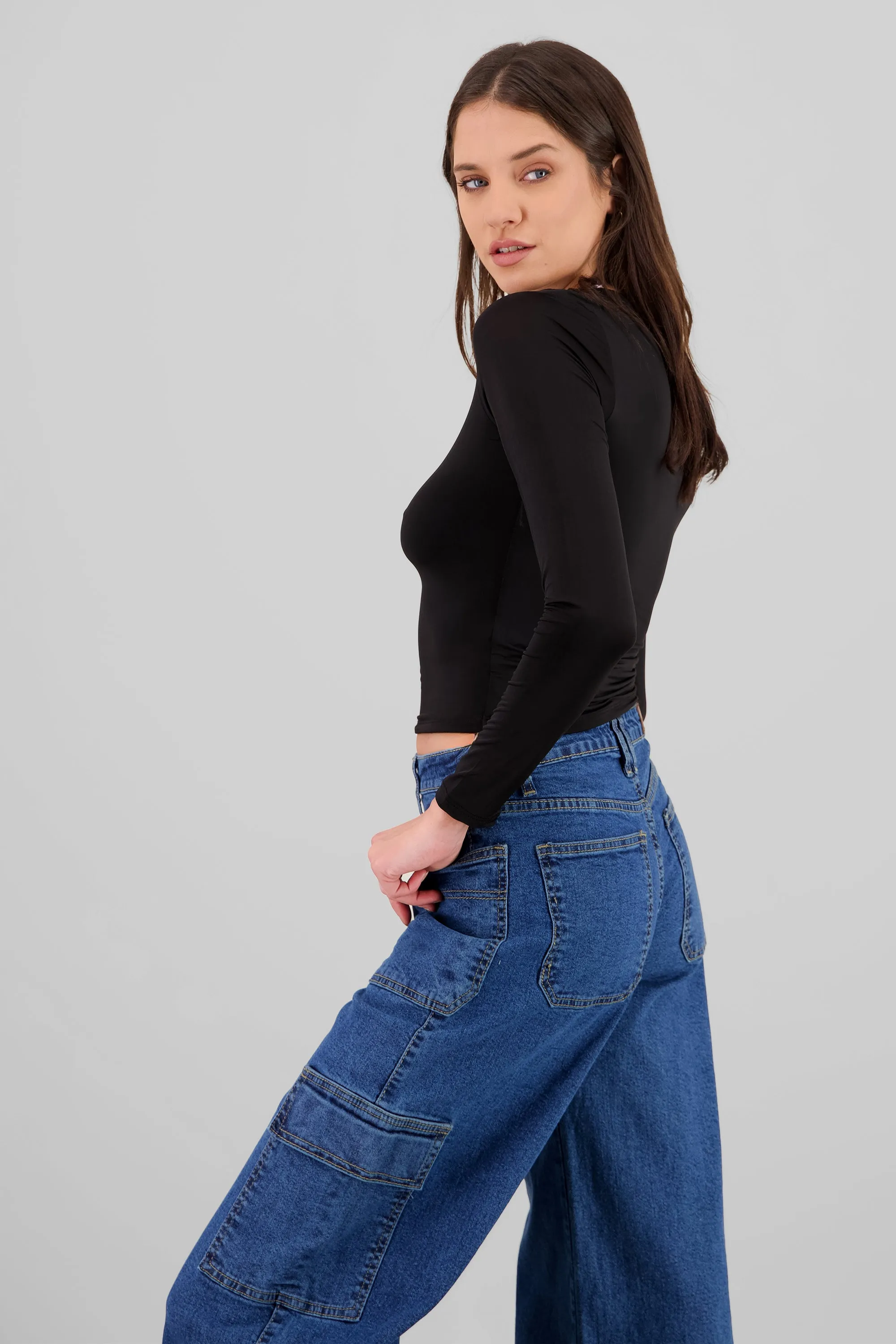 Top manga larga escote redondo sold by Shasa product image thumbnail 3