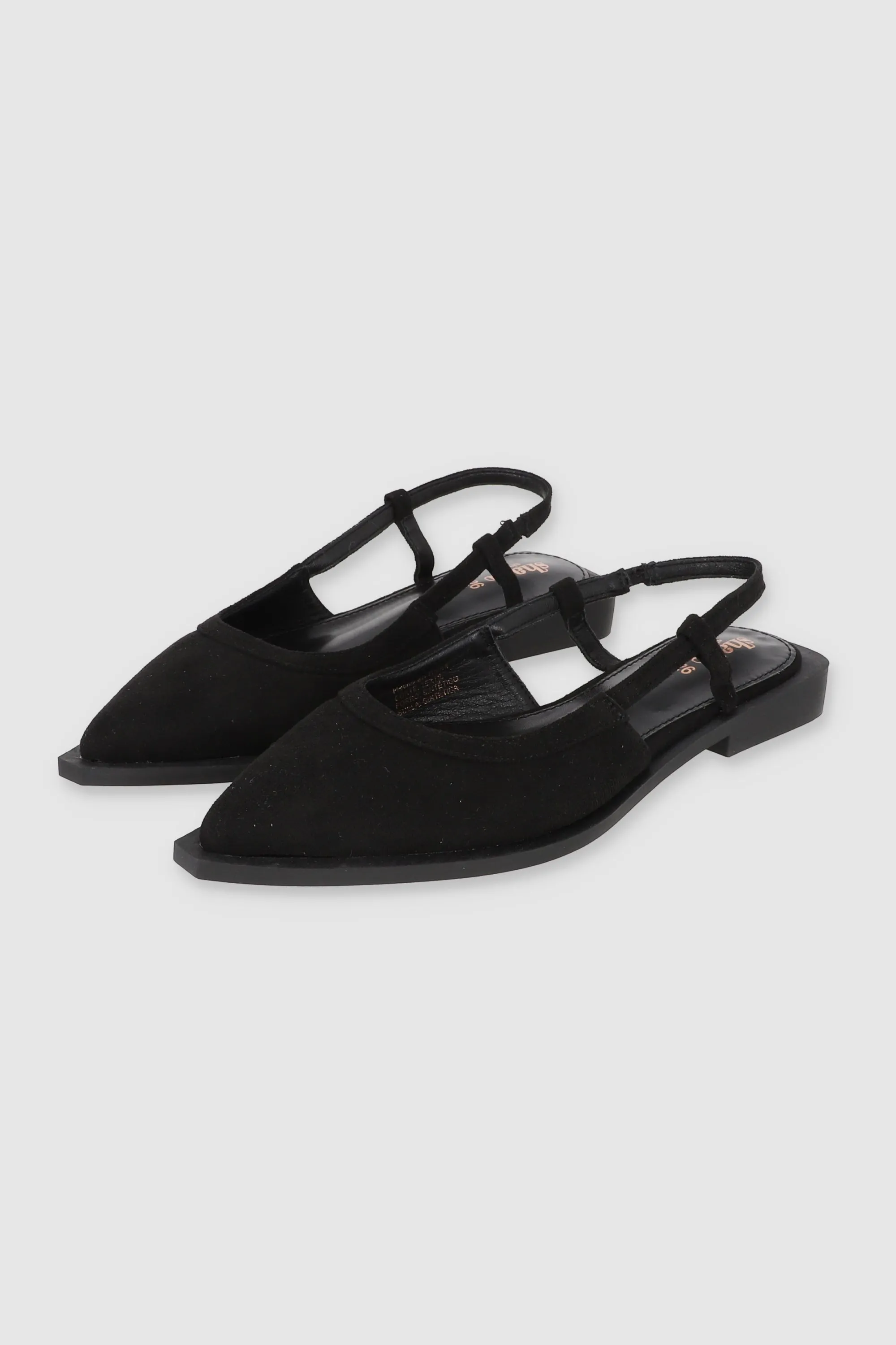 Flat puntal slingback sold by Shasa