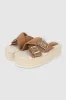 Sandalia tiras cruzadas suela ancha yute sold by Shasa