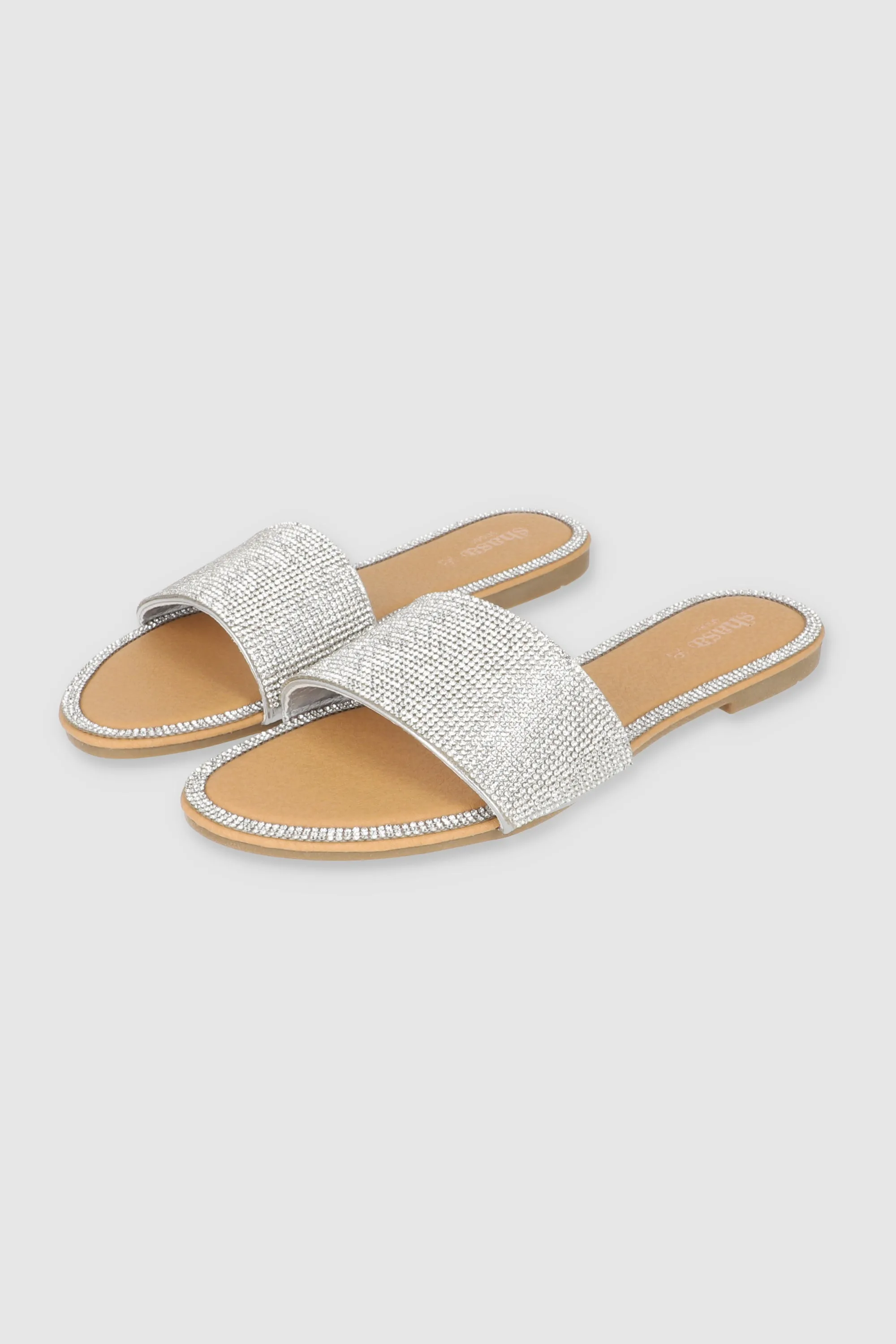 Sandalia mula brillos cerco sold by Shasa