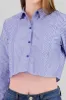 Camisa crop rayas manga larga sold by Shasa
