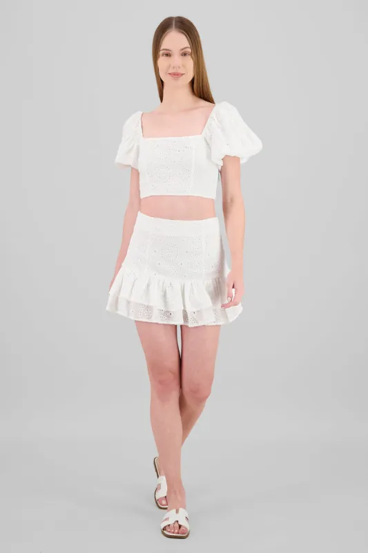 Falda olanes bordado sold by Shasa