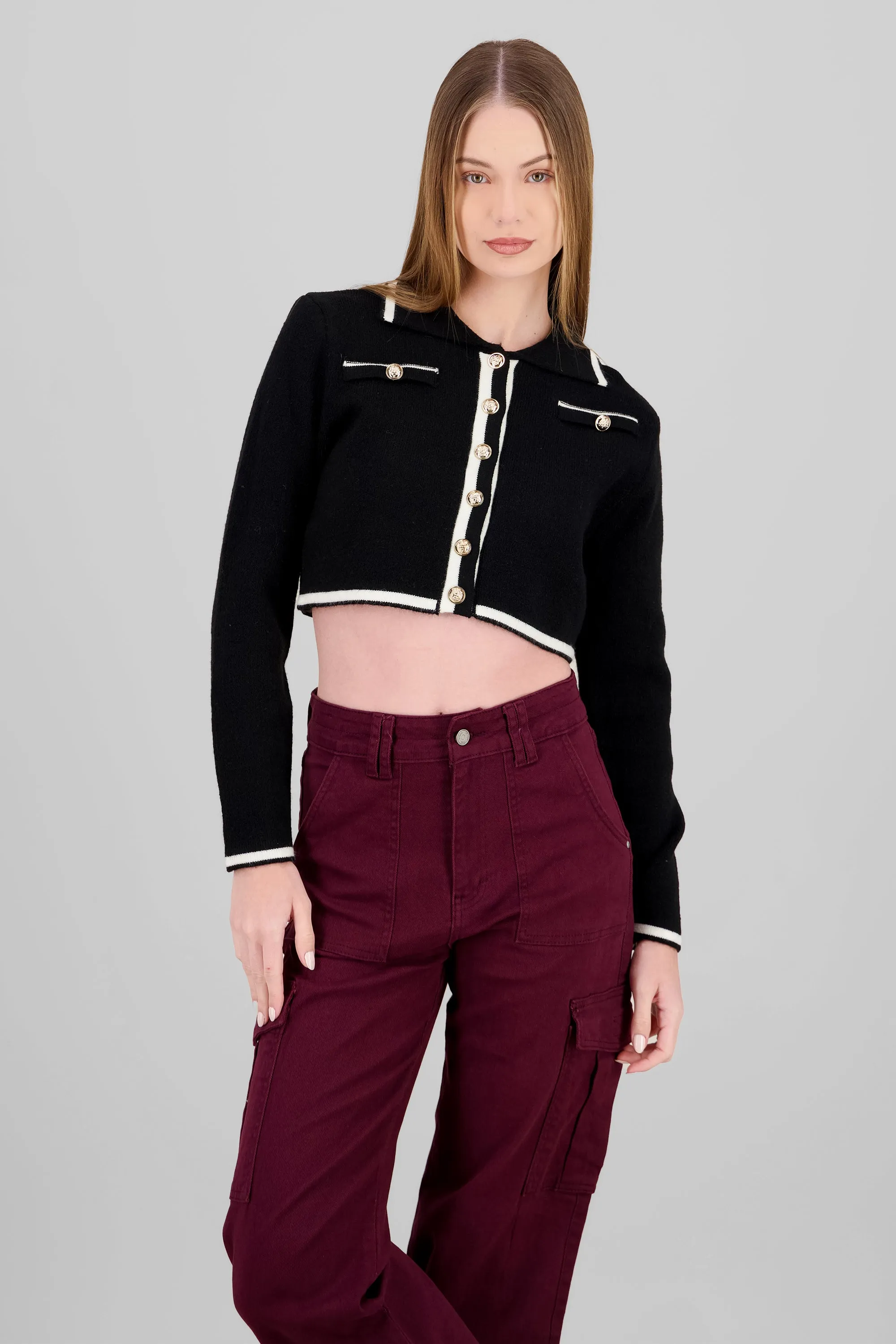 Sueter corto contraste sold by Shasa product image thumbnail 2