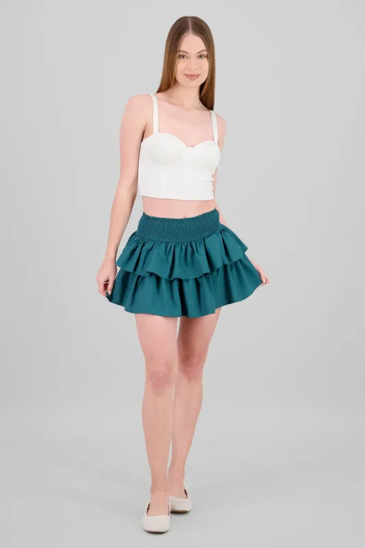 Mini falda olanes smock sold by Shasa