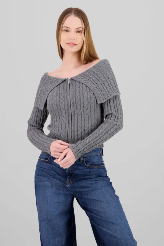 Cardigan hombros caidos sueter sold by Shasa