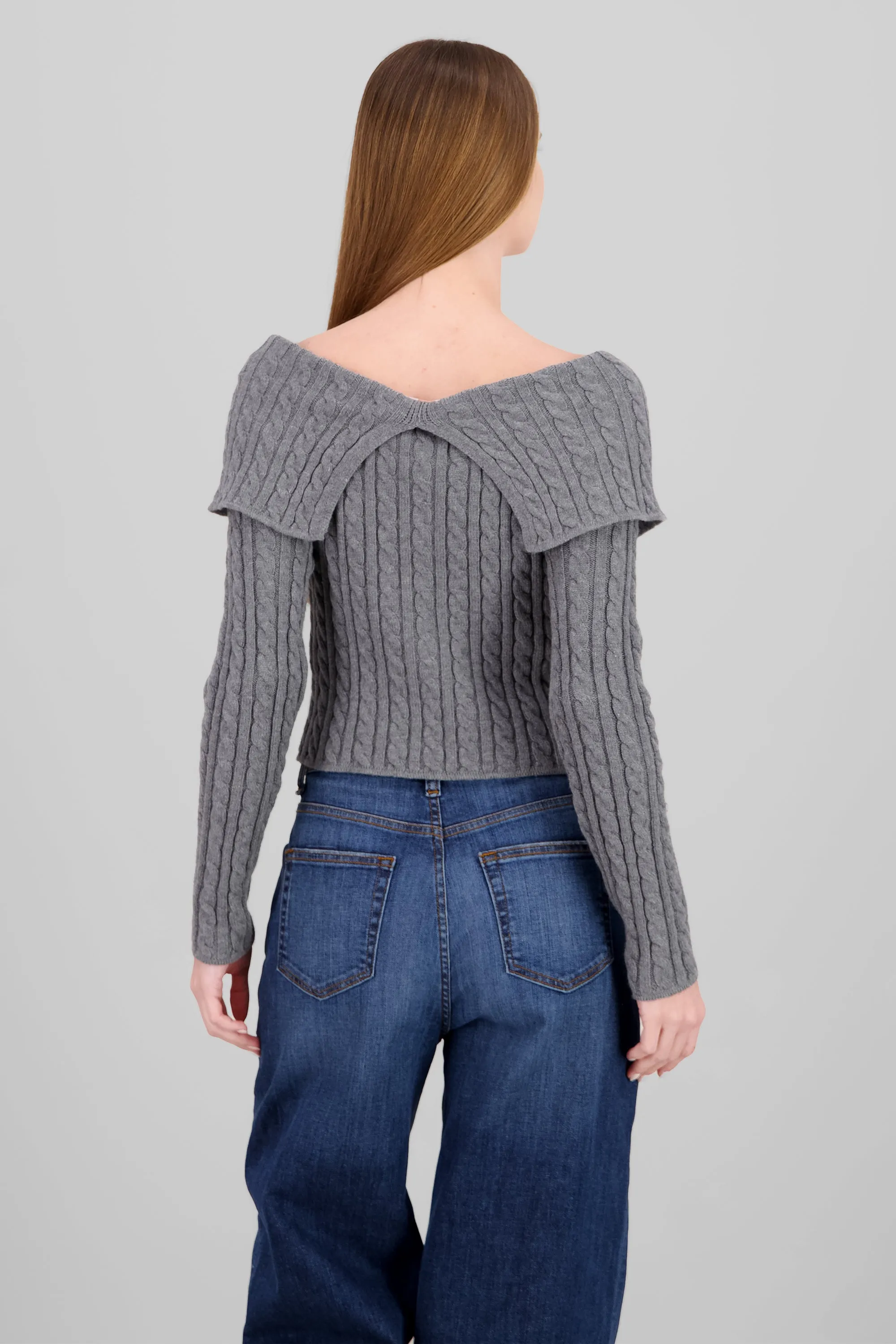 Cardigan hombros caidos sueter sold by Shasa product image thumbnail 4