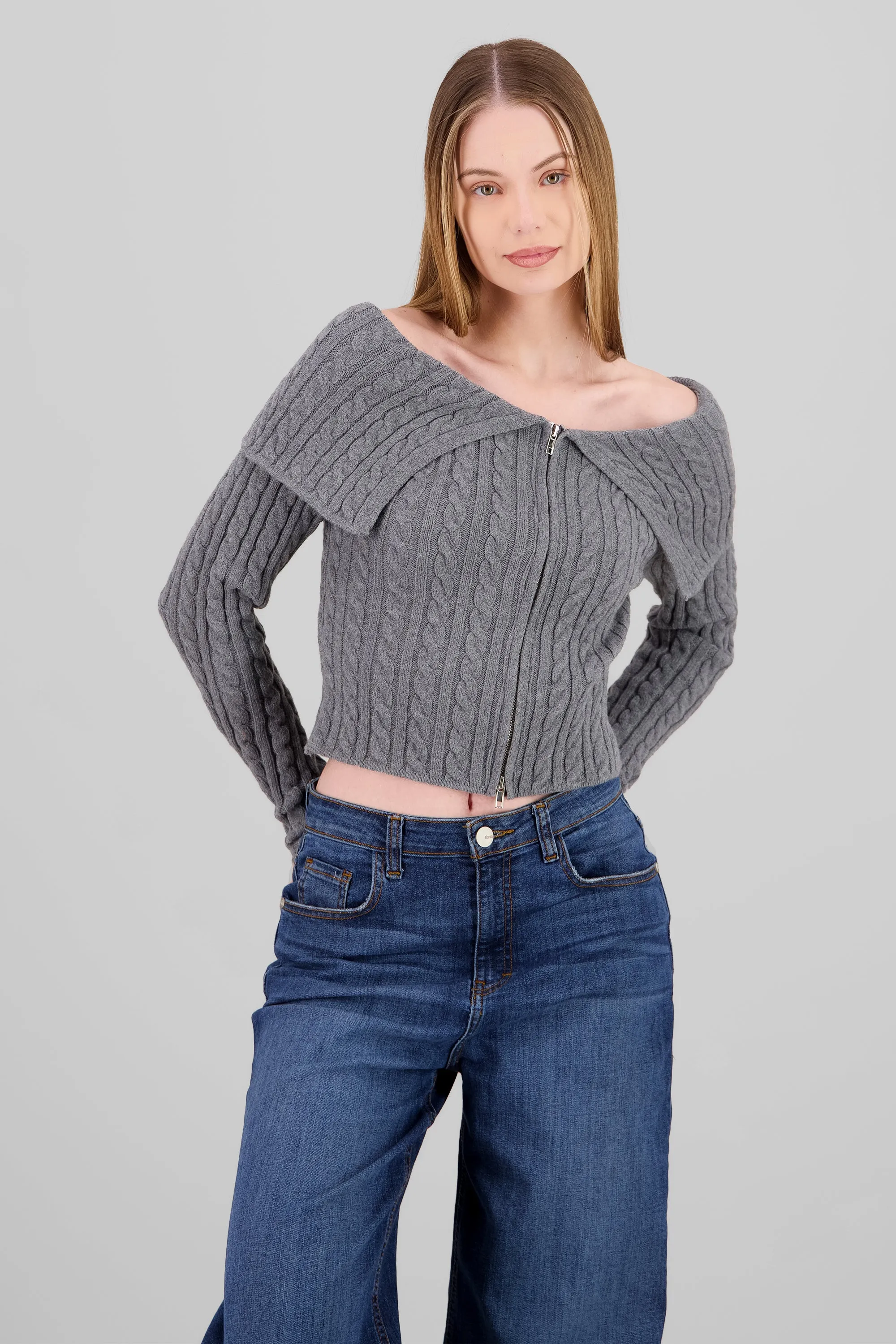 Cardigan hombros caidos sueter sold by Shasa product image thumbnail 2