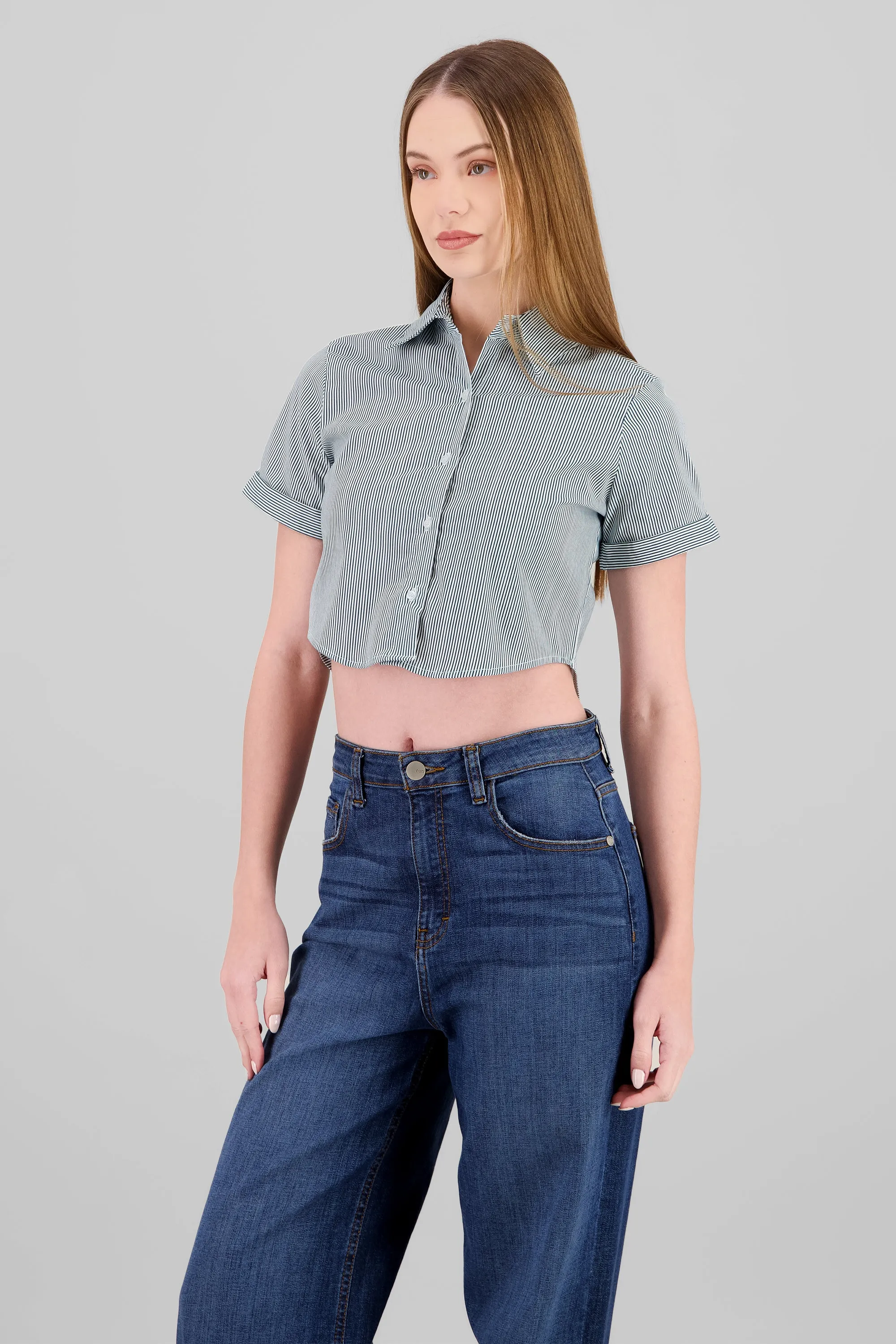 Camisa crop manga corta sold by Shasa product image thumbnail 3