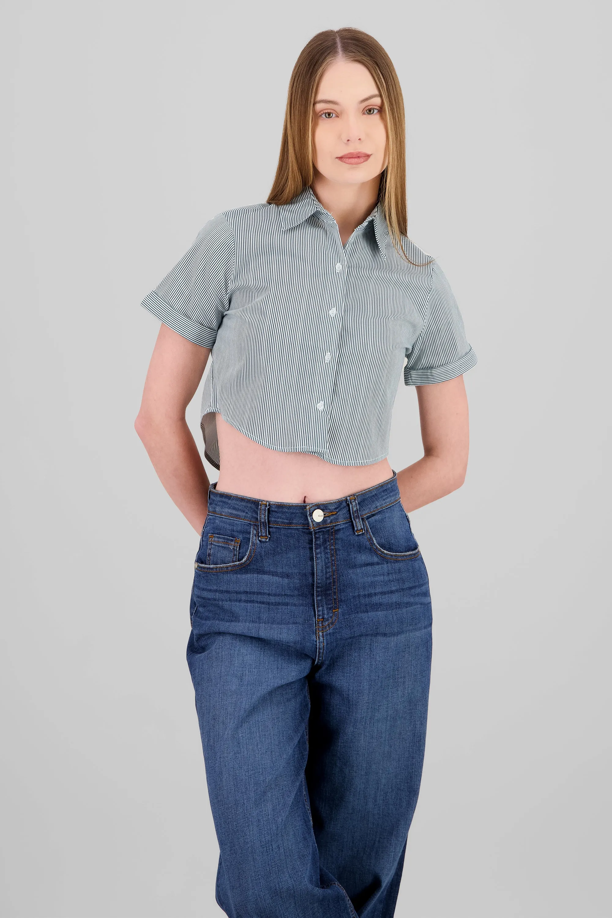 Camisa crop manga corta sold by Shasa product image thumbnail 2