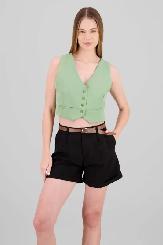 Chaleco escote V Con Botones sold by Shasa