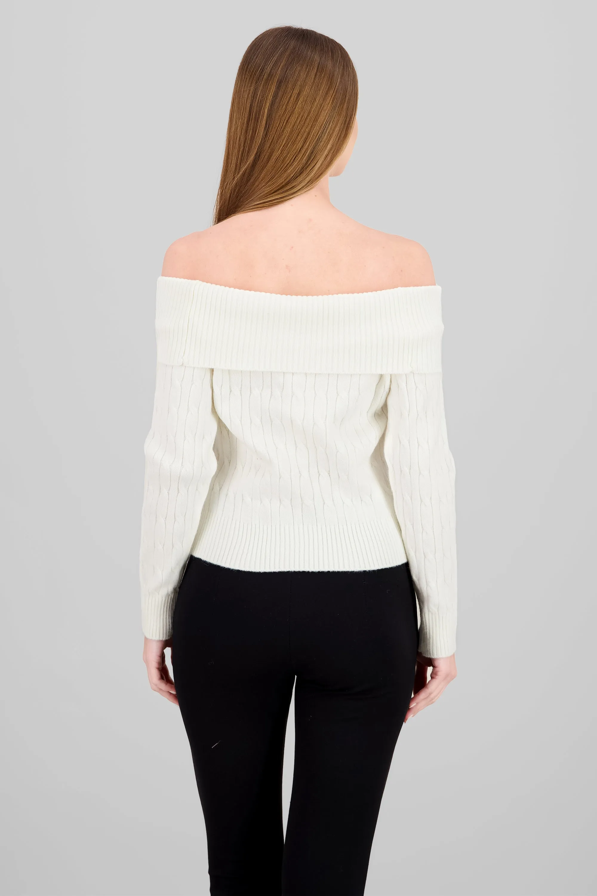 Sueter off shulder tejido trenzado sold by Shasa product image thumbnail 4