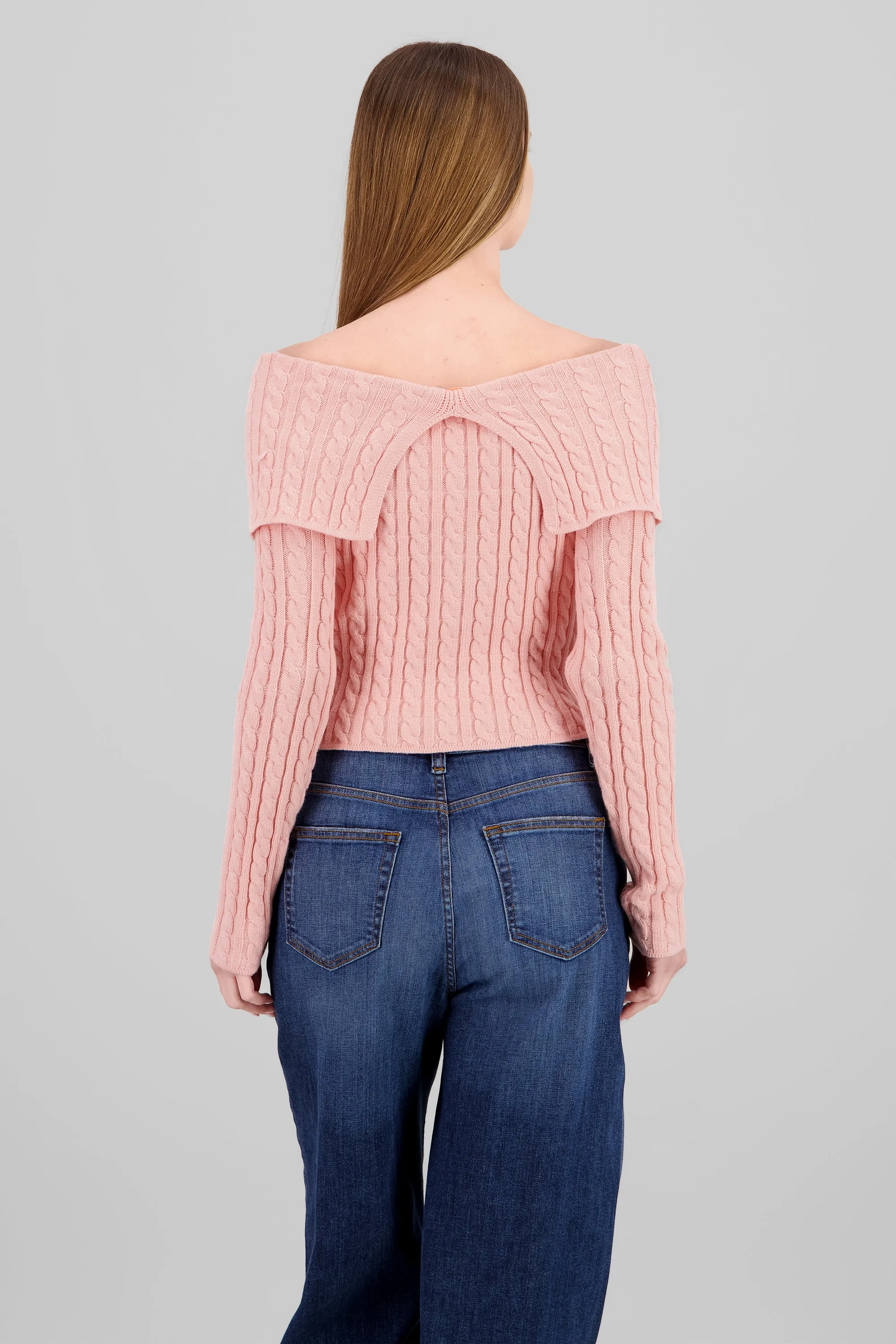 Cardigan hombros caidos sueter sold by Shasa product image thumbnail 4