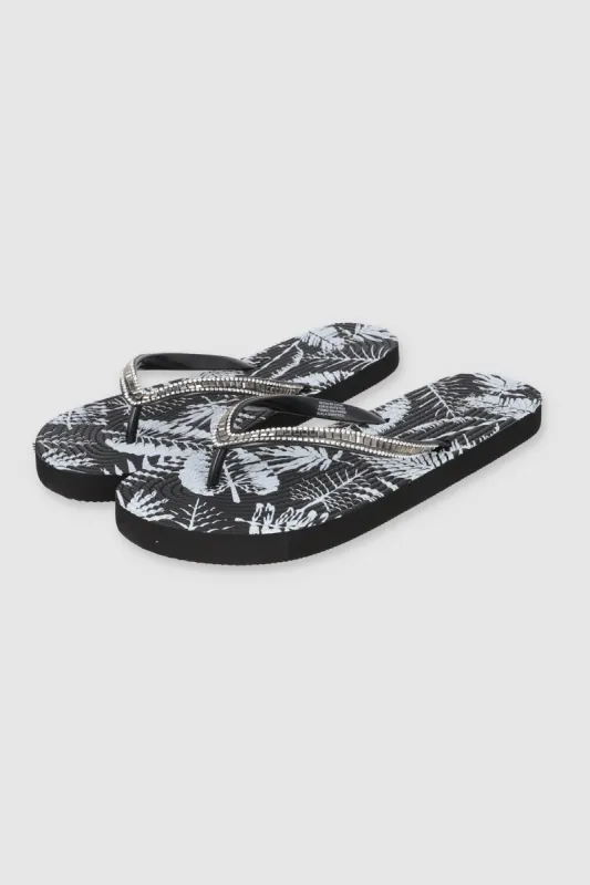 FLIP FLOP PRINT HOJAS GLITTER sold by Shasa