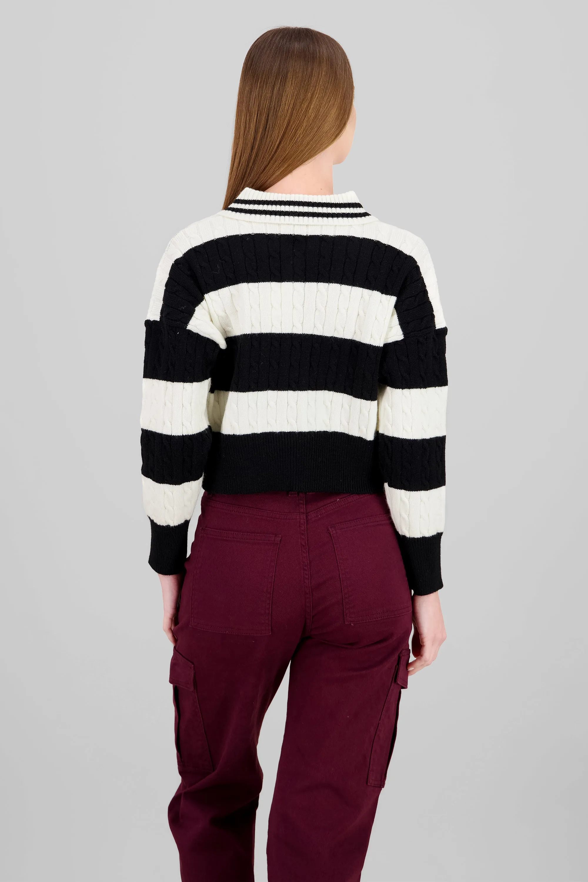 Sueter rayas cuello polo sold by Shasa product image thumbnail 4