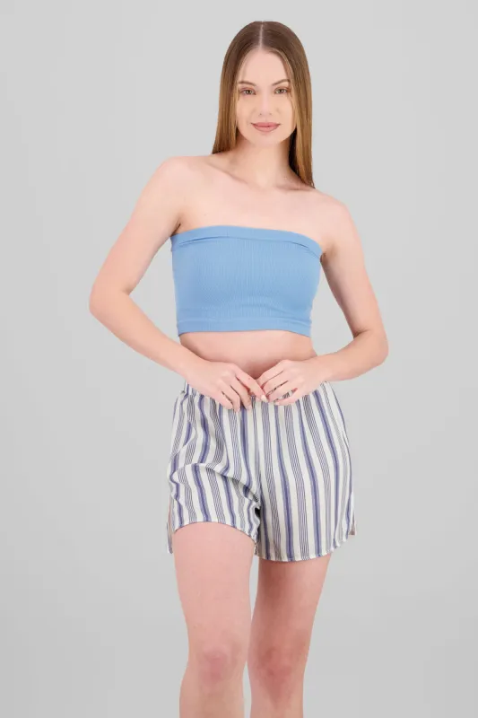 Top Tubo Strapless Rib sold by Shasa