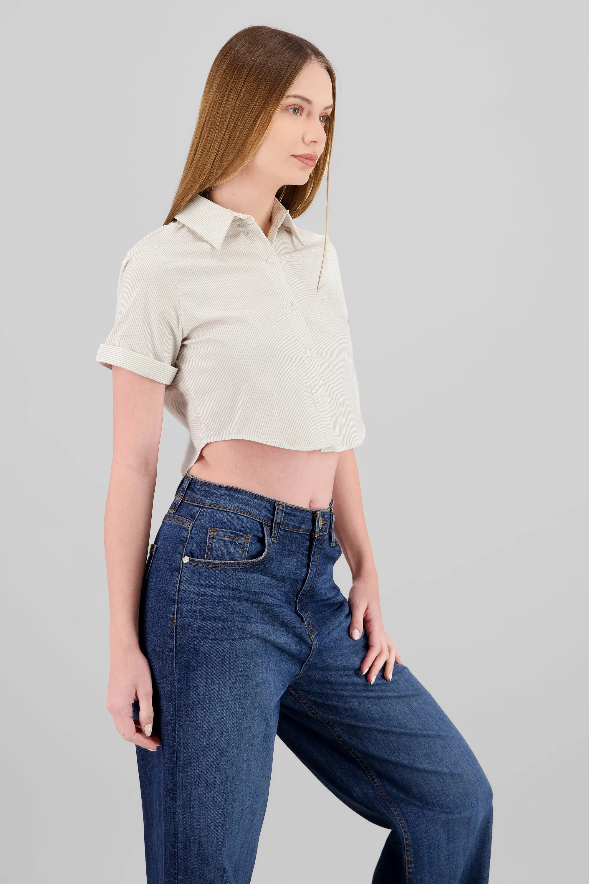Camisa crop manga corta sold by Shasa product image thumbnail 3