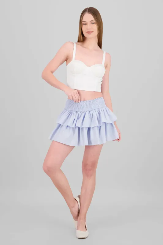 Mini falda olanes smock sold by Shasa