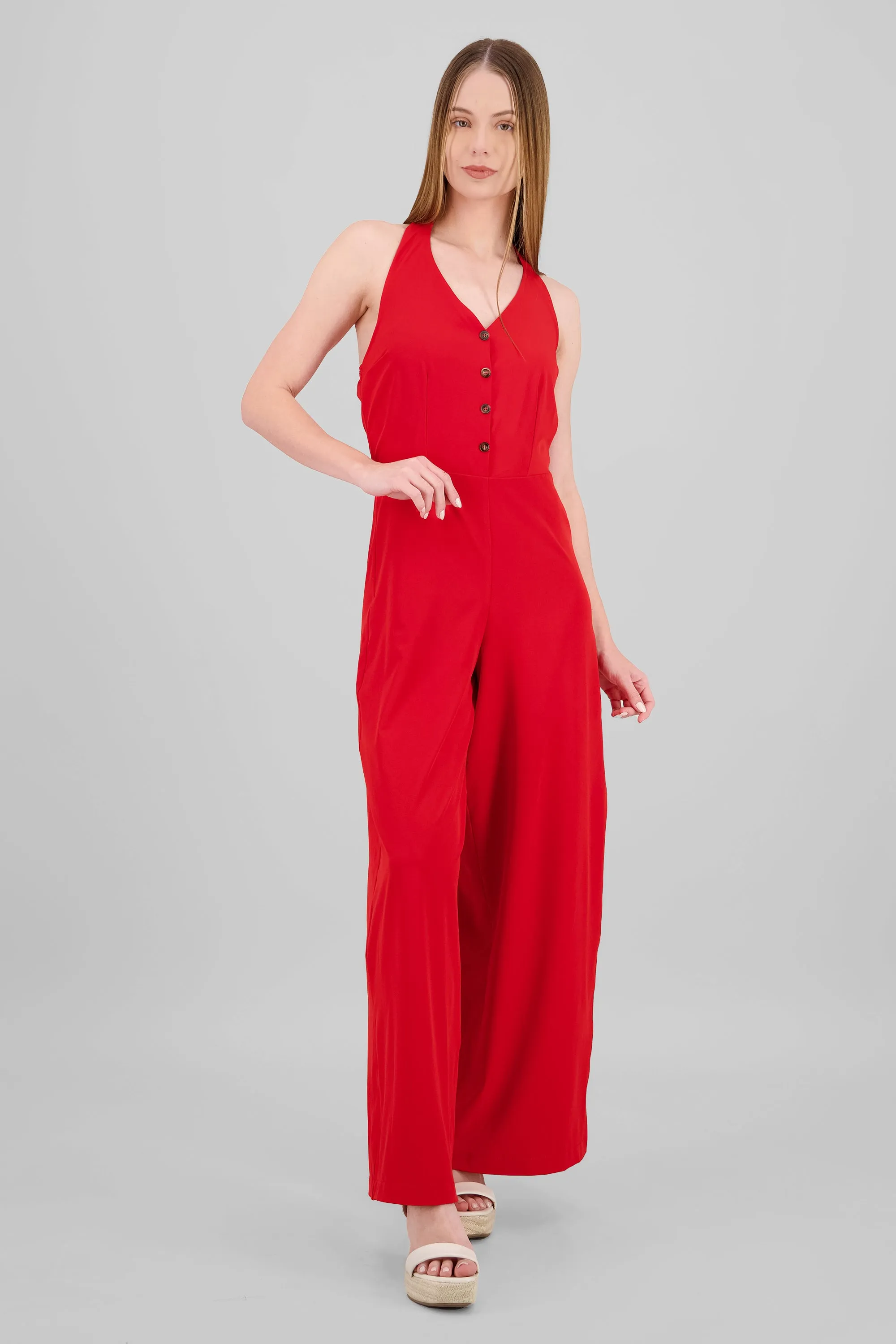 Jumpsuit halter detalle botones sold by Shasa product image thumbnail 2