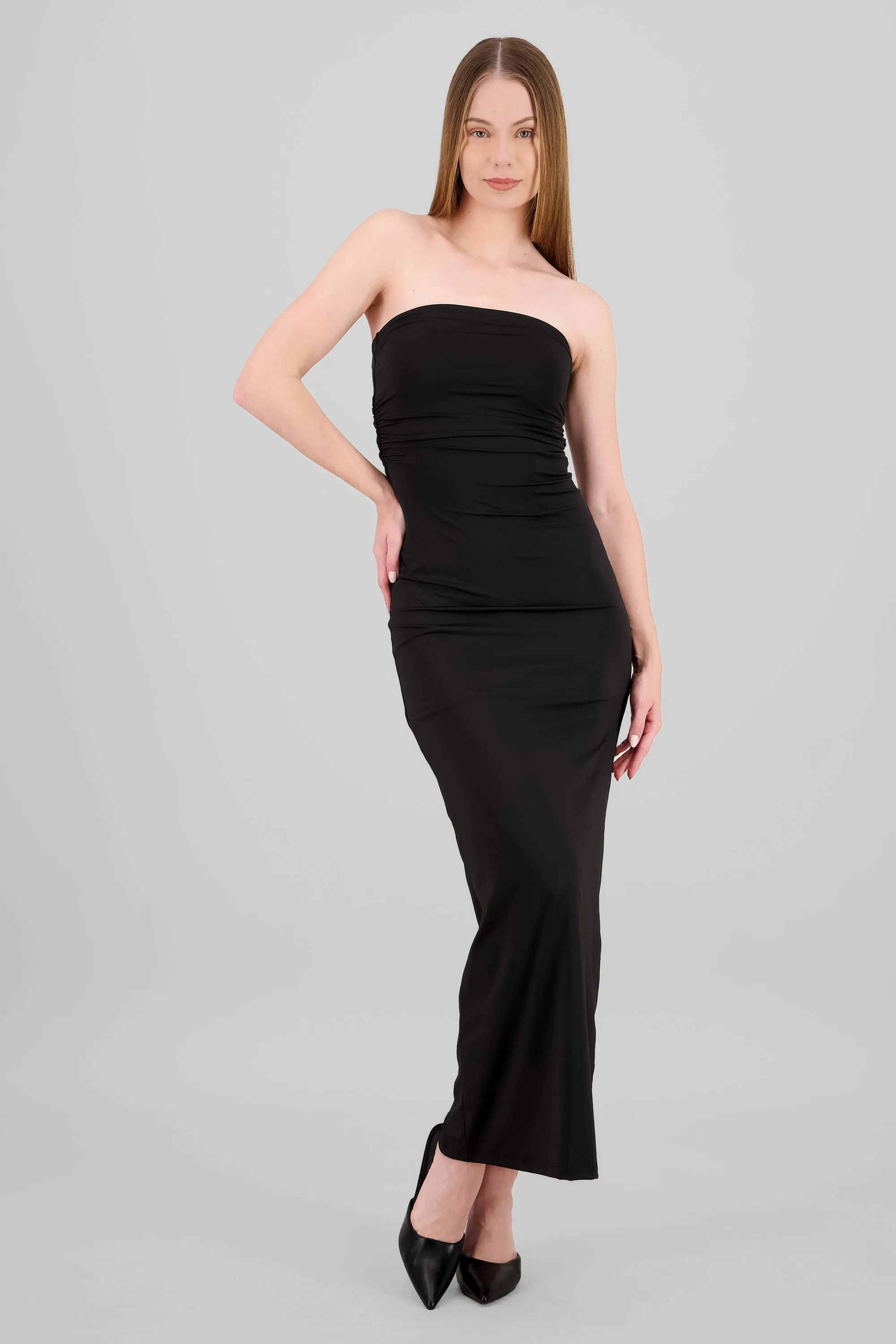 Vestido maxi tubo fruncido sold by Shasa product image thumbnail 2