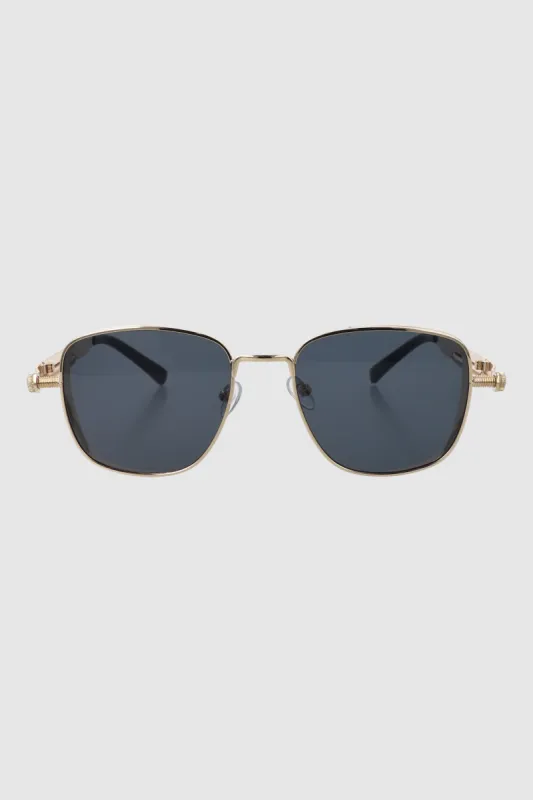 Lentes cuadrados armazón ancho metal sold by Shasa