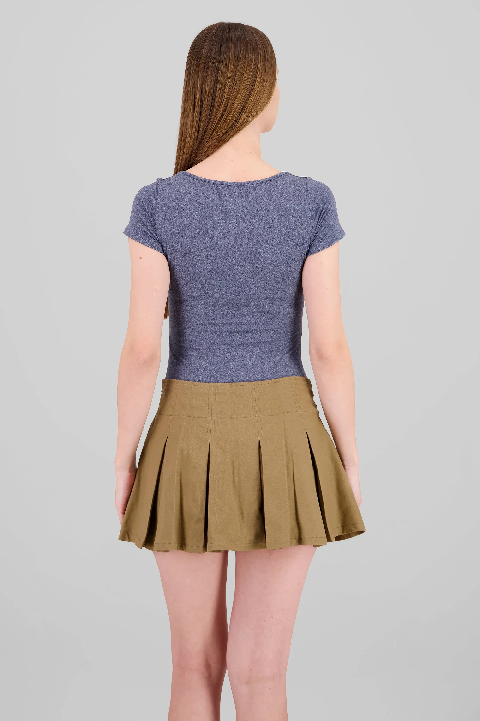 Bodysuit jaspeado manga corta escote cuadrado sold by Shasa product image thumbnail 4