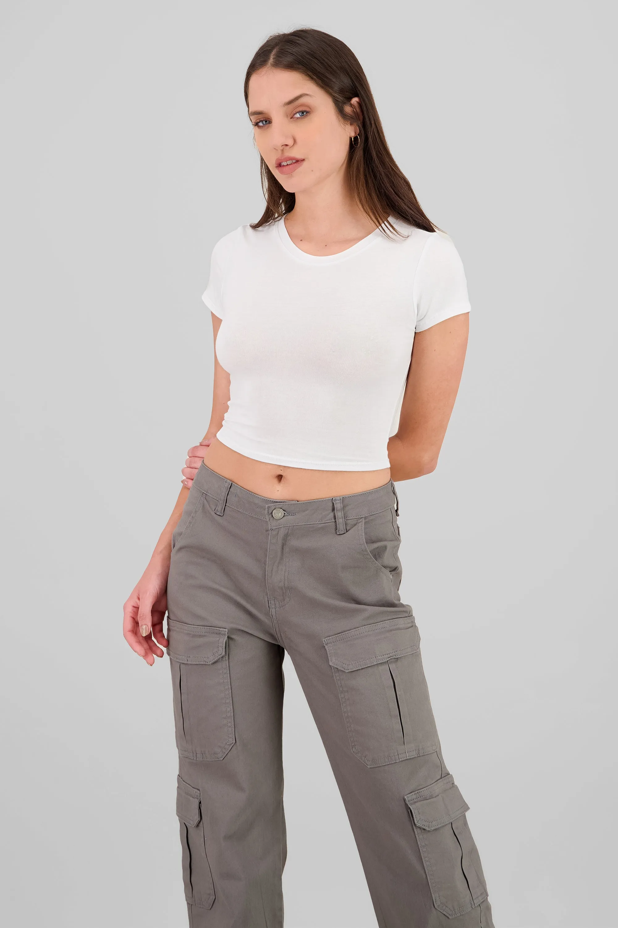 Top rib cuello redondo con manga orta sold by Shasa product image thumbnail 2