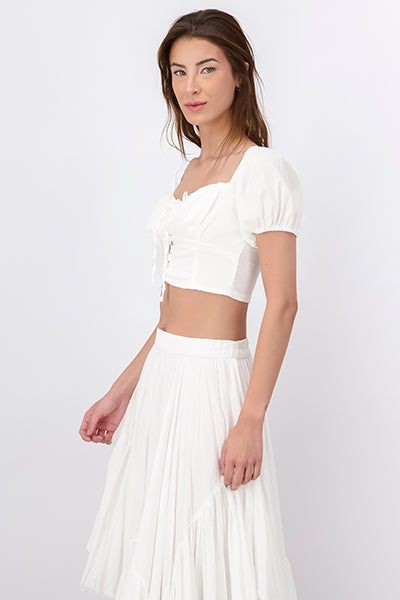 Top lace up plisado sold by Shasa product image thumbnail 3