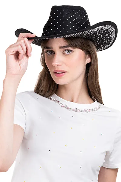 Sombrero fedora brillos sold by Shasa