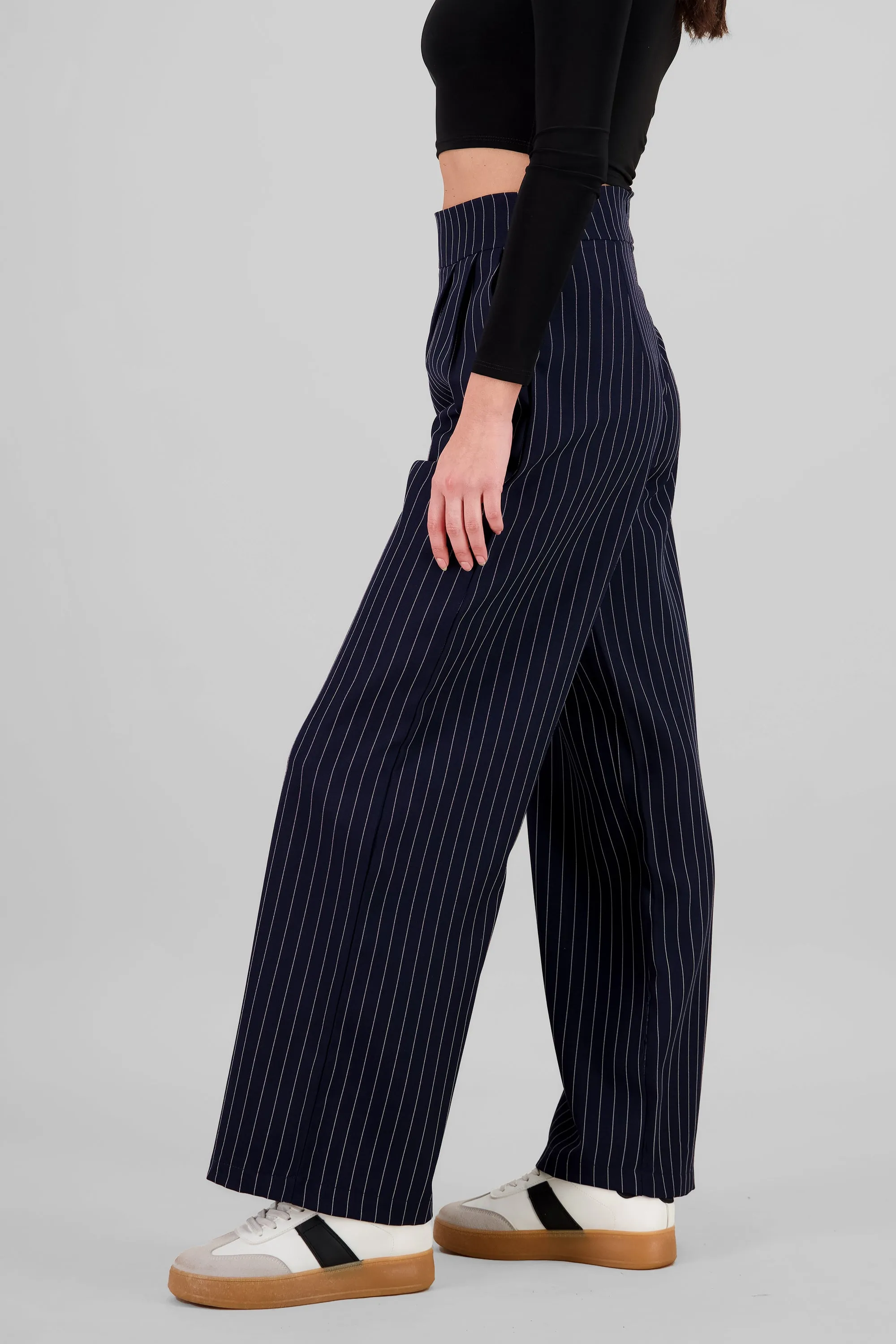 Pantalon de vestir wide leg estampado rayas sold by Shasa product image thumbnail 3