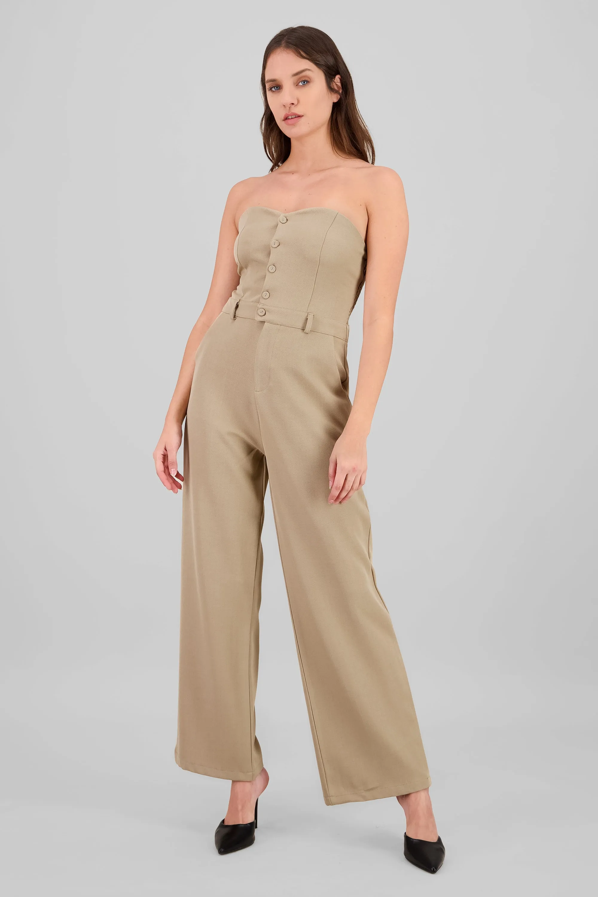 Jumpsuit strapples con botones sold by Shasa