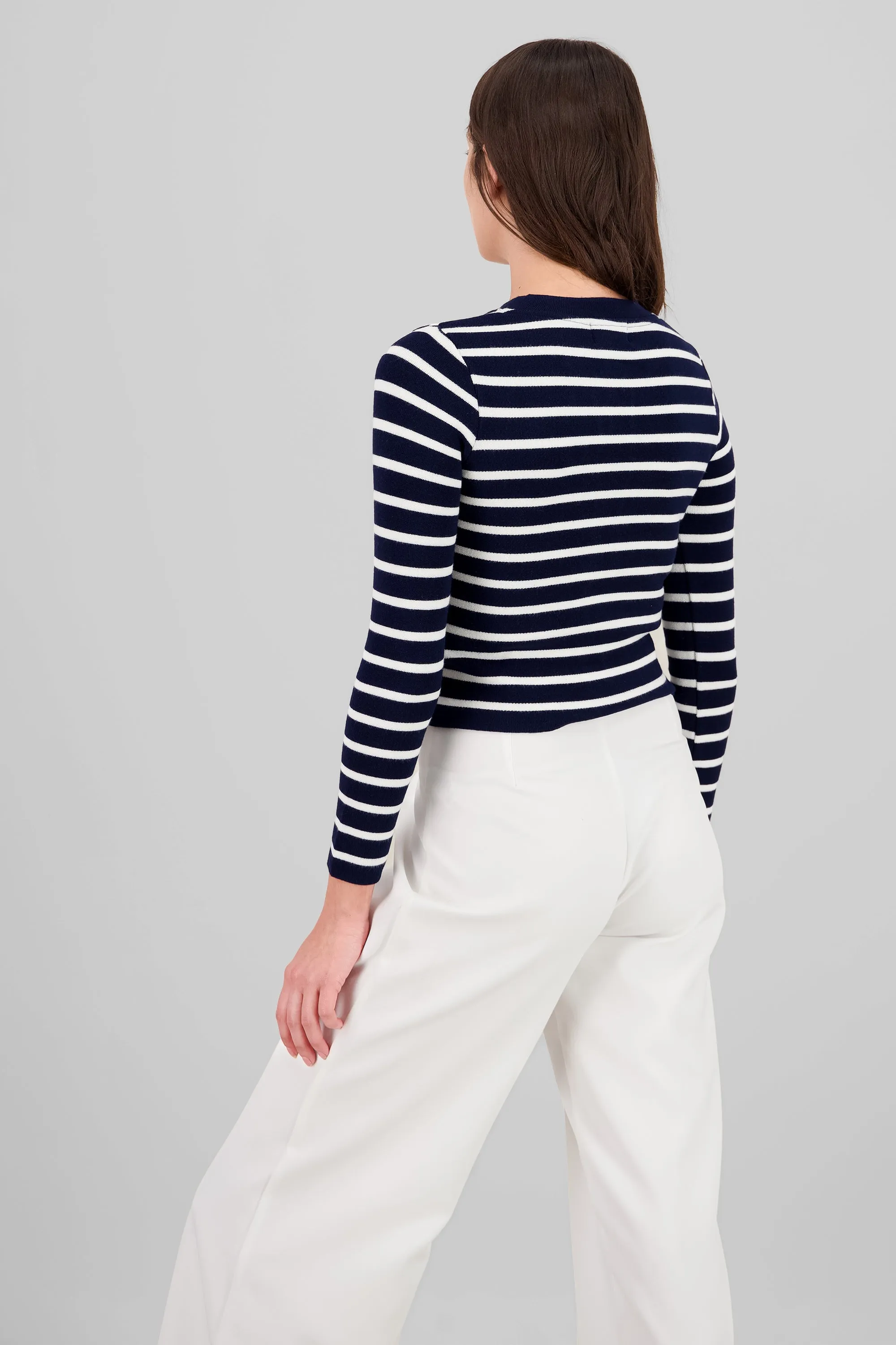 Cardigan rayas viscosa con boton Hypsters sold by Shasa product image thumbnail 4