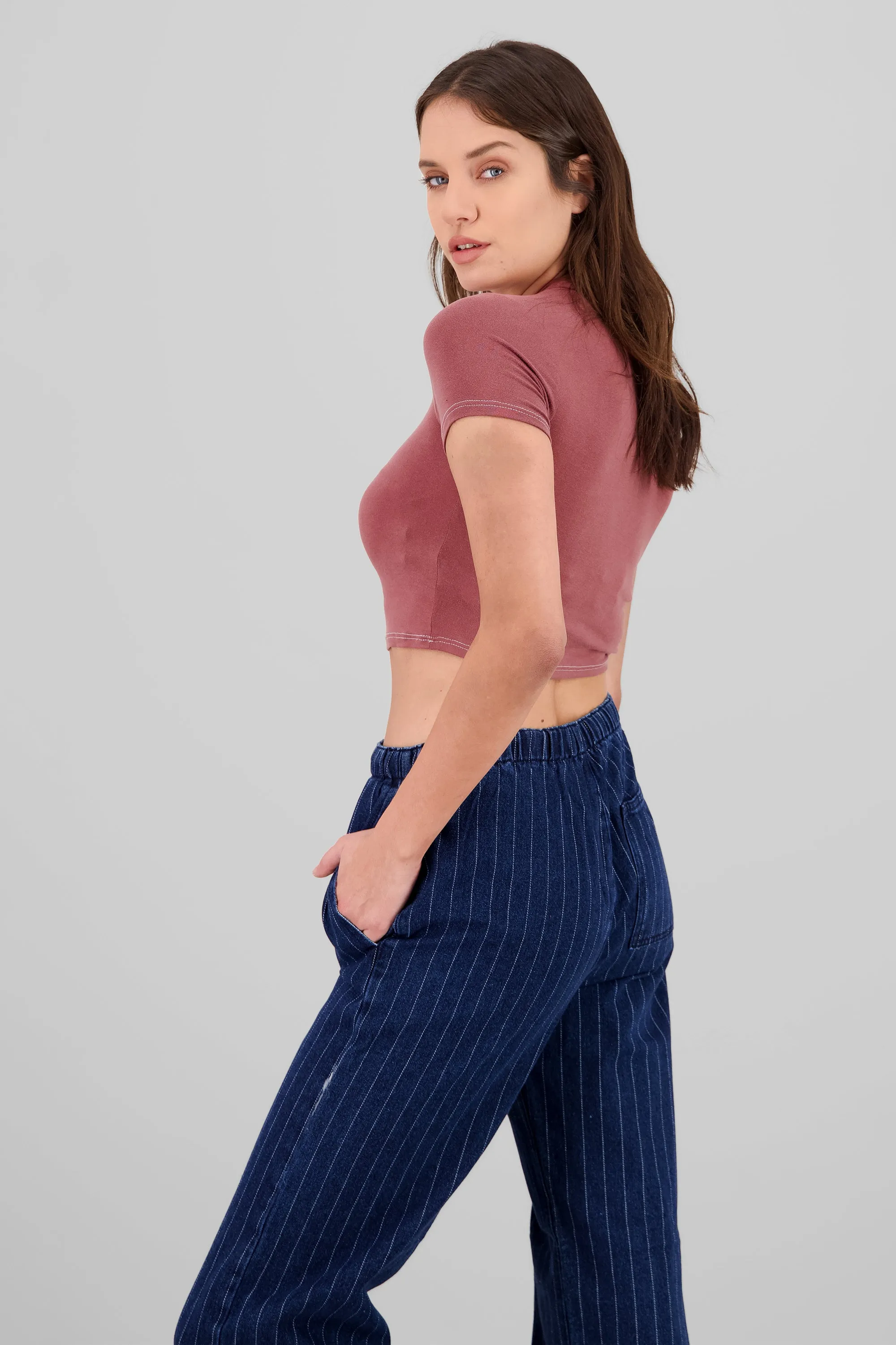 Top manga corta detalle cuello sold by Shasa product image thumbnail 3