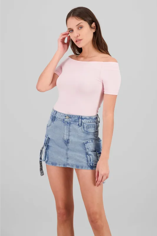 Bodysuit Liso Hombros Descubiertos sold by Shasa