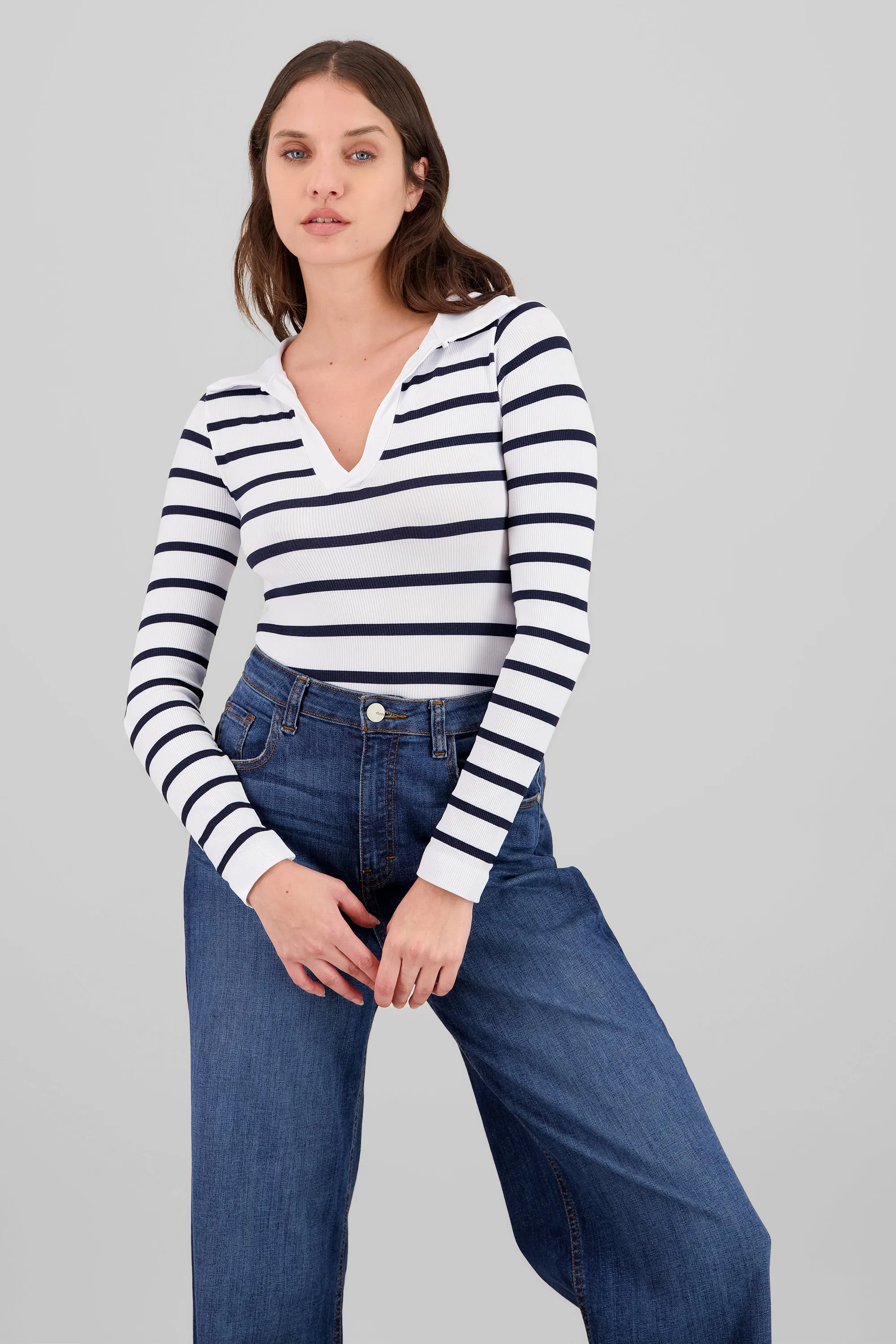 Bosyduit manga larga cuello tipo polo seamless sold by Shasa product image thumbnail 2