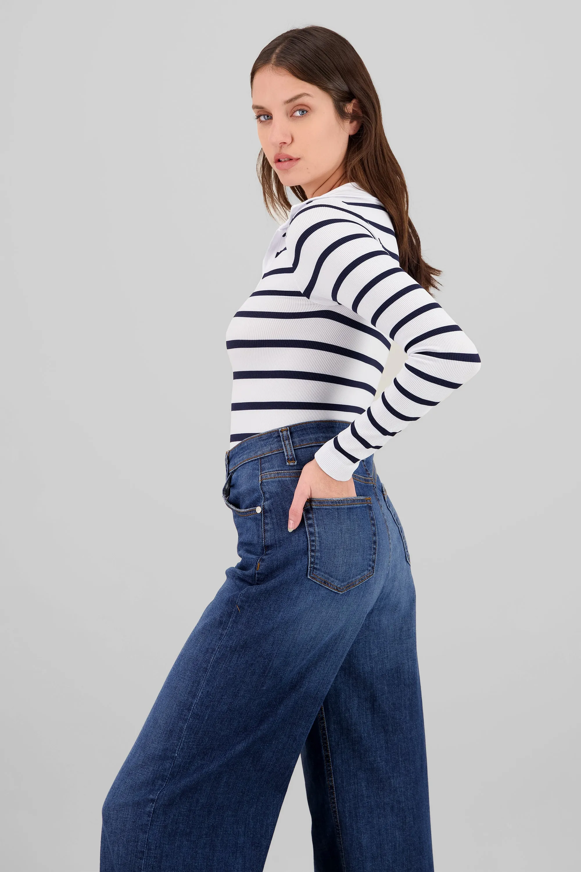 Bosyduit manga larga cuello tipo polo seamless sold by Shasa product image thumbnail 3