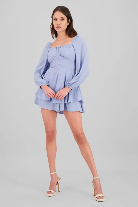 Romper liso con mangas abullonadas sold by Shasa