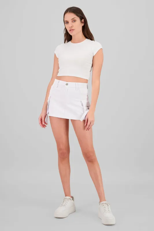 Falda short cargo sold by Shasa